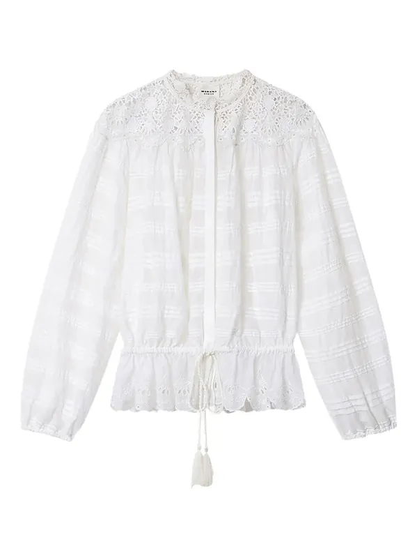 Polly Cotton And Floral Lace Blouse - Isabel Marant ÉToile