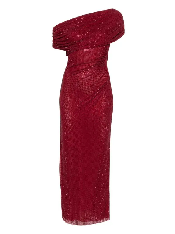 Draped Midi Dress - Self-Portrait