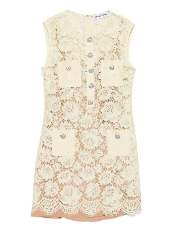 Short Dress With Embellishment - Self-Portrait