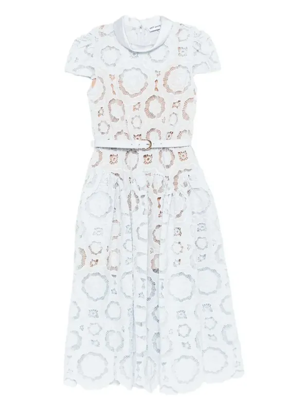Floral Lace Midi Dress - Self-Portrait