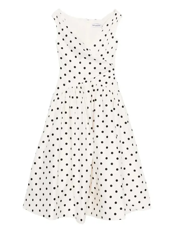 Polka Dot Midi Dress - Self-Portrait