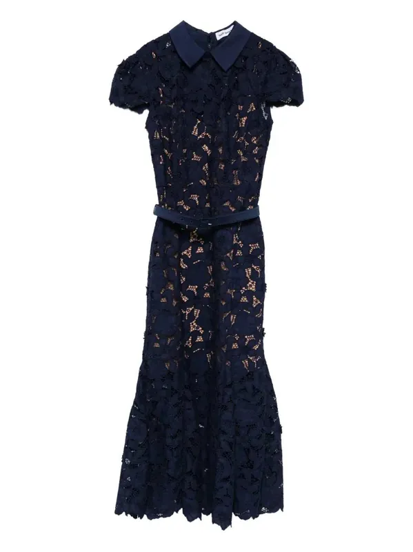 Guipure Lace Midi Dress - Self-Portrait