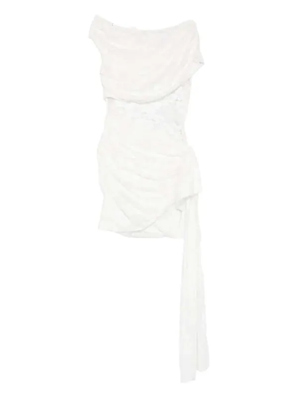 Short Draped Dress - Self-Portrait