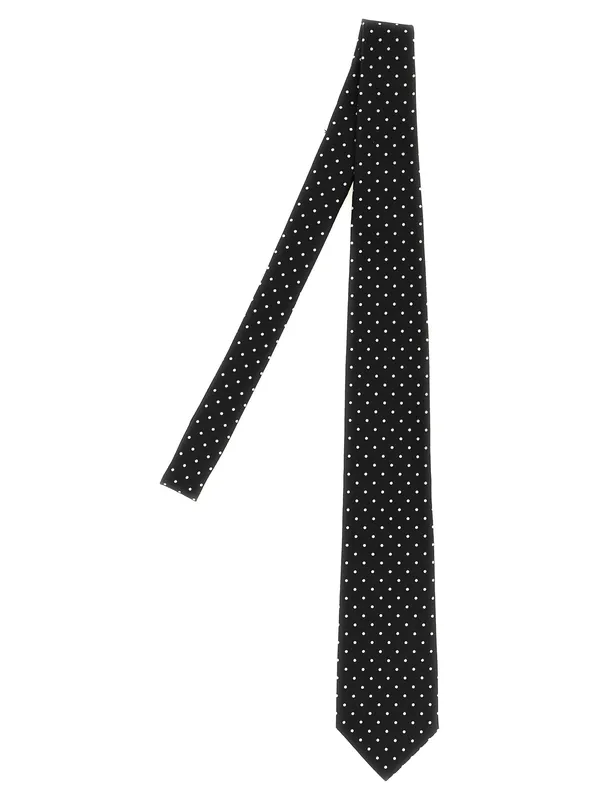 Polka Dot Tie Ties And Papillon Black - Tom Ford