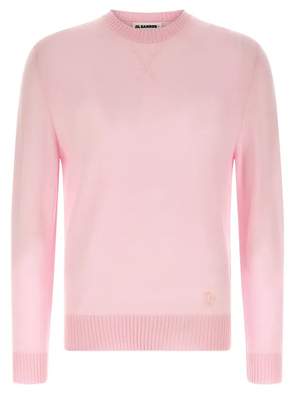 Logo Embroidery Sweater Sweaters And Cardigans Pink - Jil Sander