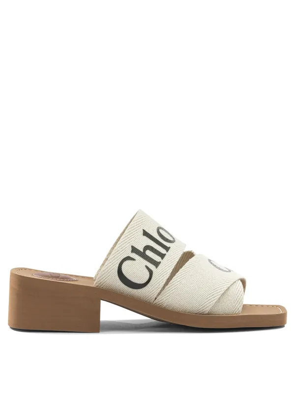 Woody Sandals White - Chloé