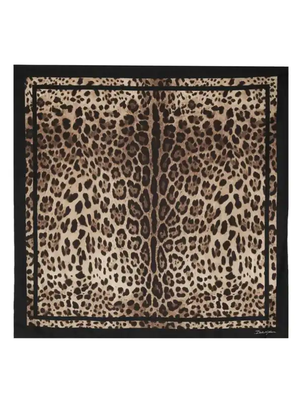 Leopard Print Scarf - Dolce & Gabbana