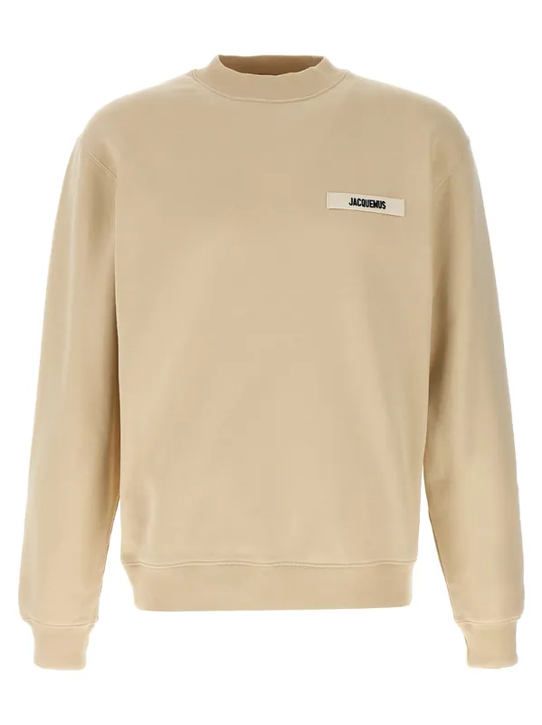 Le Gros Grain Sweatshirt Beige - Jacquemus