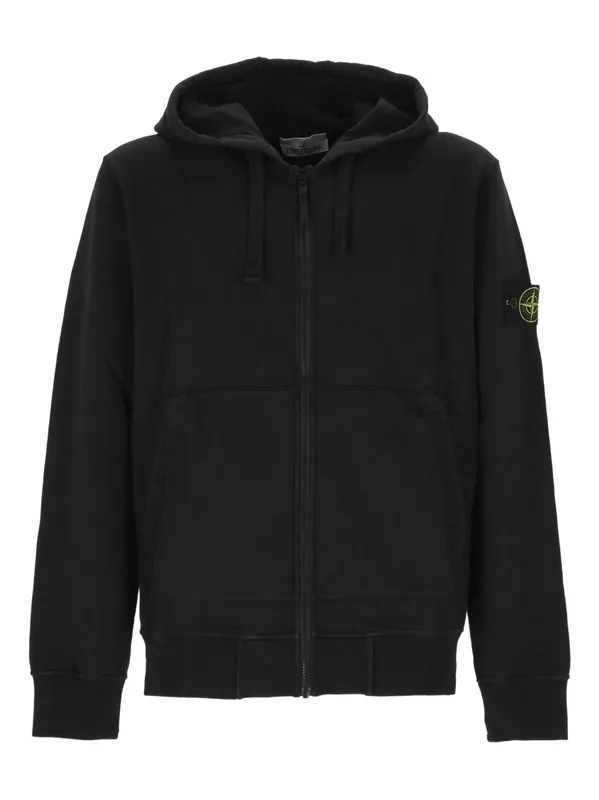 Logo Cotton Hoodie - Stone Island
