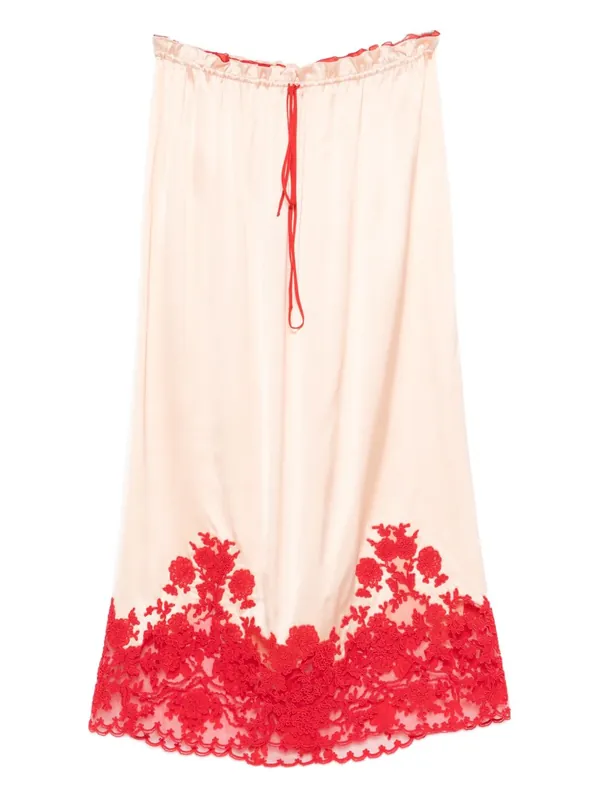 Embroidered Long Skirt - Ermanno Scervino