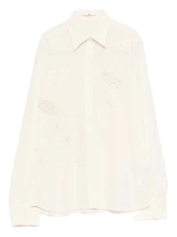 Embroidered Silk Shirt - Ermanno Scervino