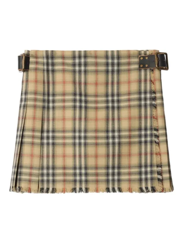 Wool Mini Skirt - Burberry