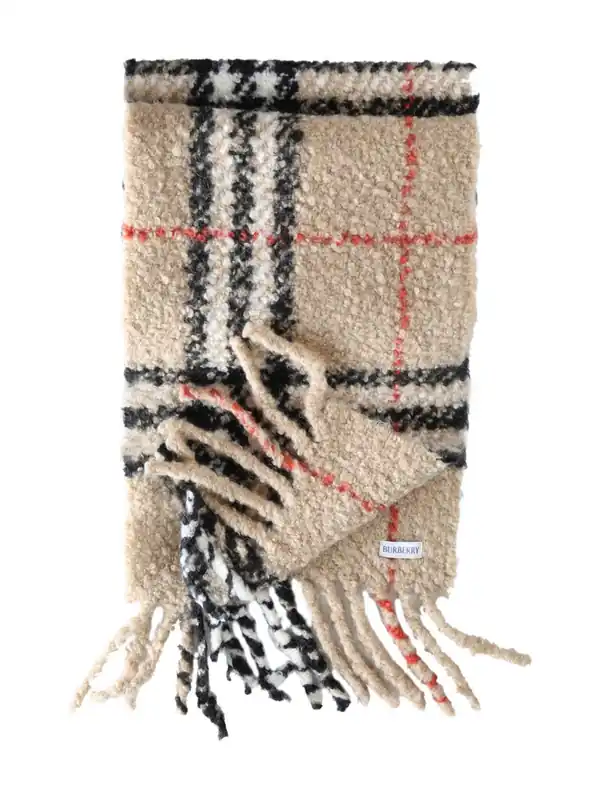 Check Wool Scarf - Burberry