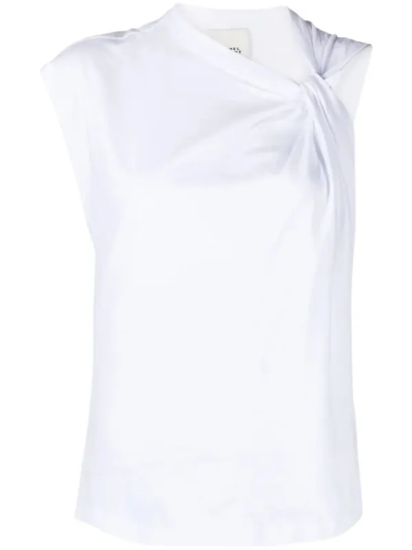 Nayda Knot-Detail Asymmetric T-Shirt