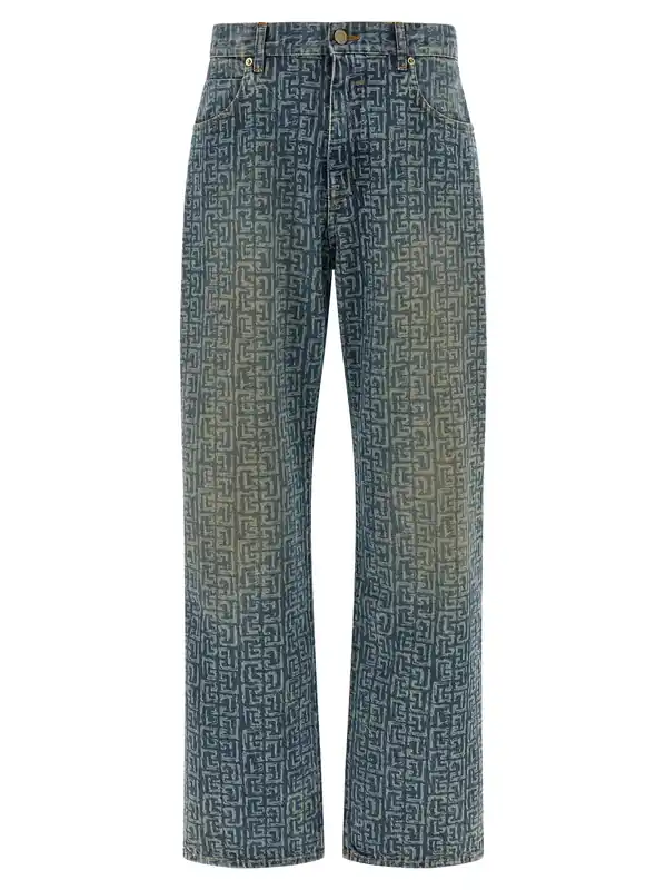 Monogram Jeans Blue - Balmain