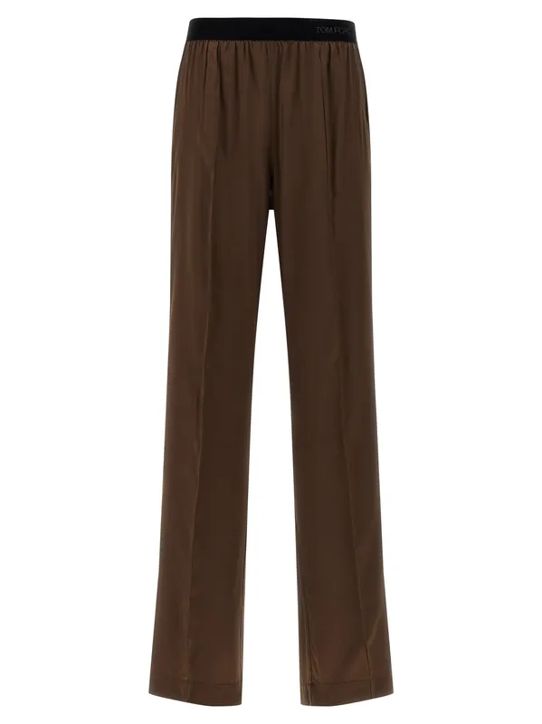 Silk Pants Brown - Tom Ford
