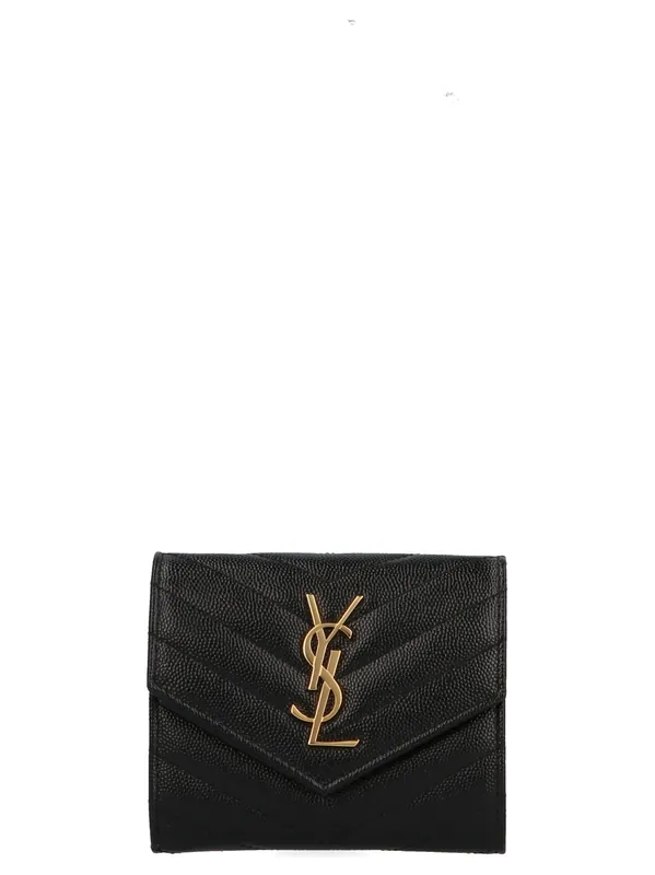 Envelop Wallets And Card Holders Black - Saint Laurent