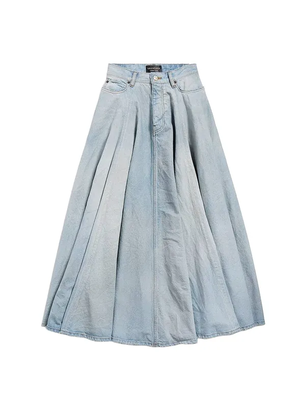 Godet Maxi Cotton Skirt - Balenciaga