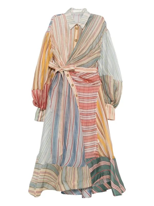 Rebellion Linen And Silk Dress - Zimmermann