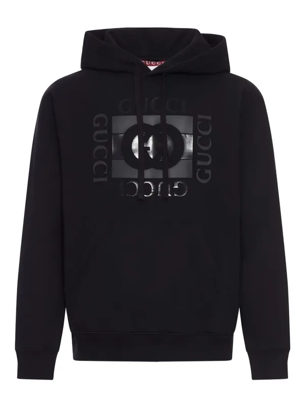 Logo Cotton Hoodie - Gucci