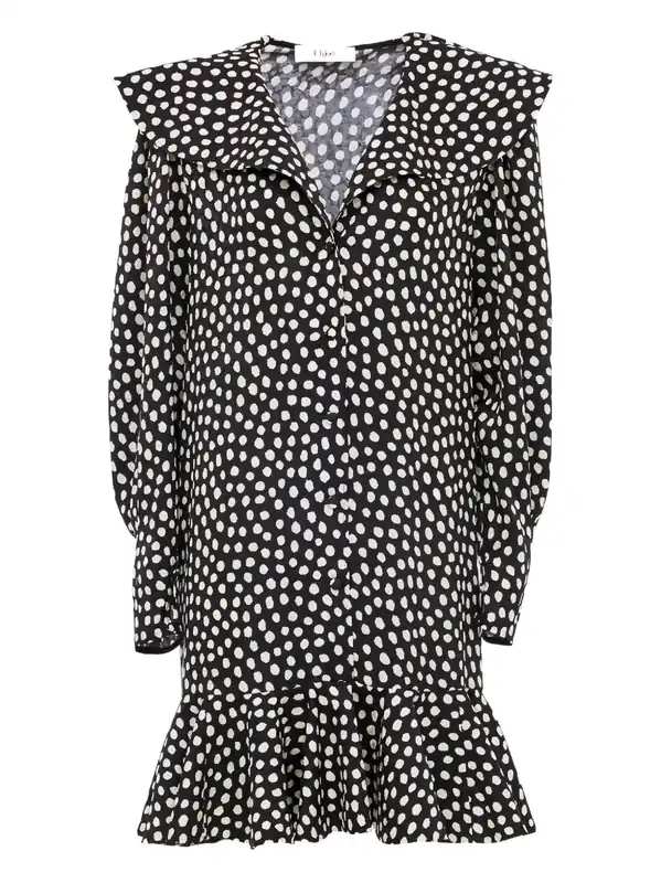 Dotted Silk Dress - Chloé