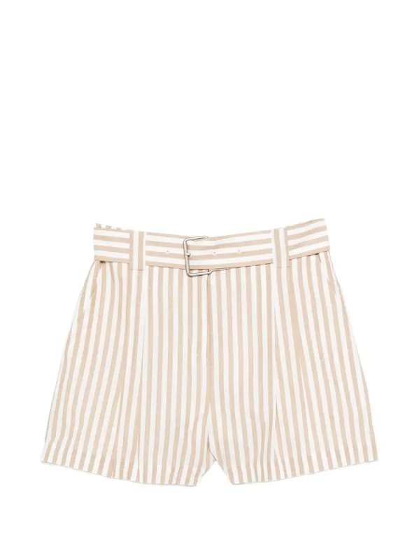 Anemone Striped Cotton Shorts - Iro