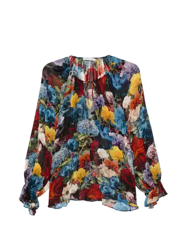 Printed Blouse - Alice + Olivia