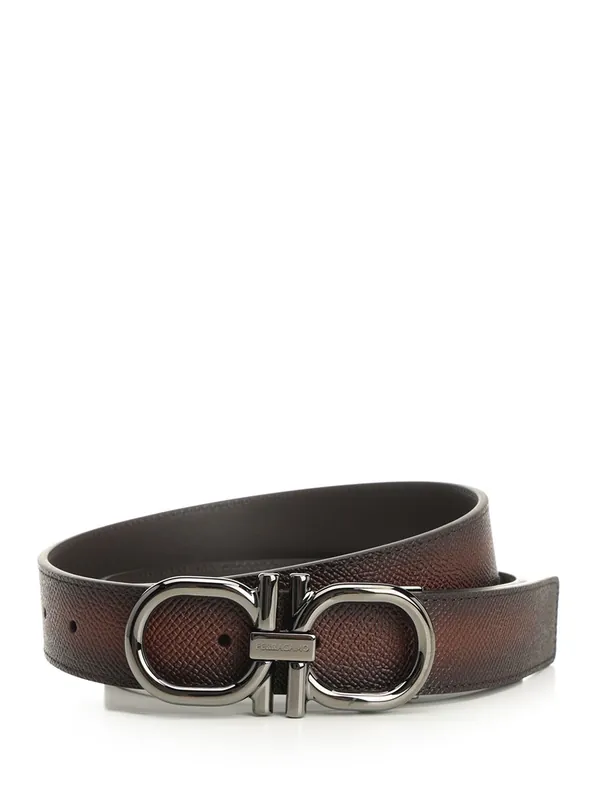 Gancini Belts Brown - Ferragamo