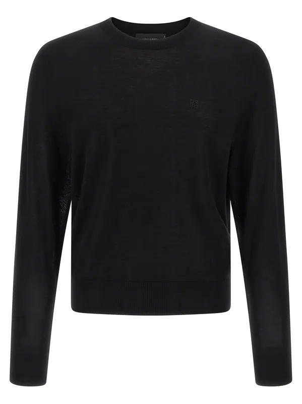 Wool Sweater Sweaters And Cardigans Black - Dsquared2