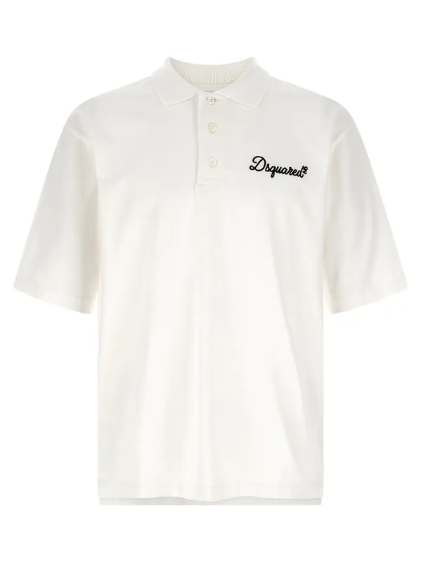 Dsquared2 Signature Polo White