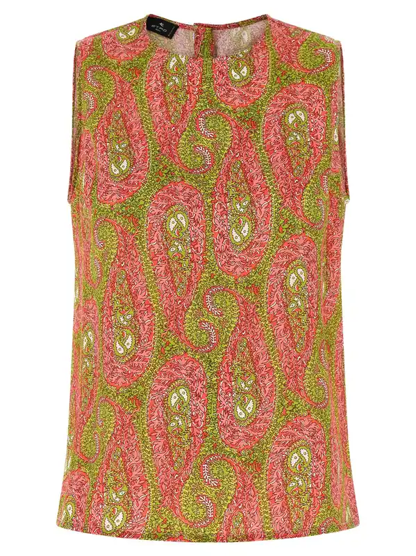 Paisley Foliage Tops Multicolor - Etro