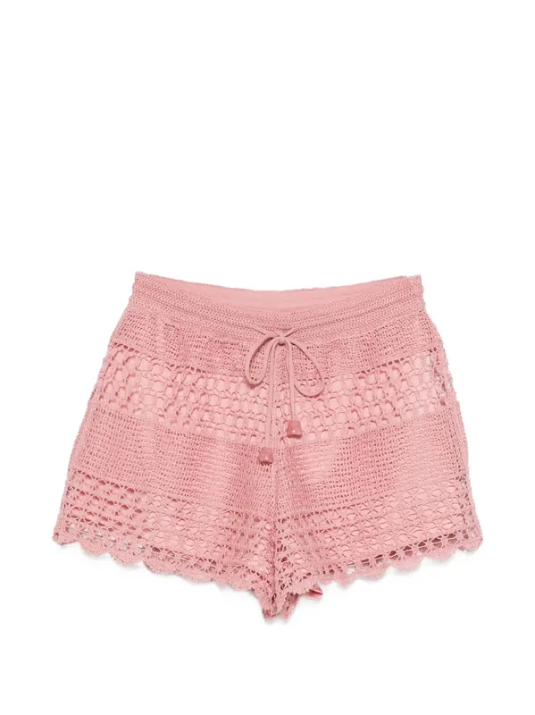 Wanderlust Crochet Cotton Shorts - Zimmermann
