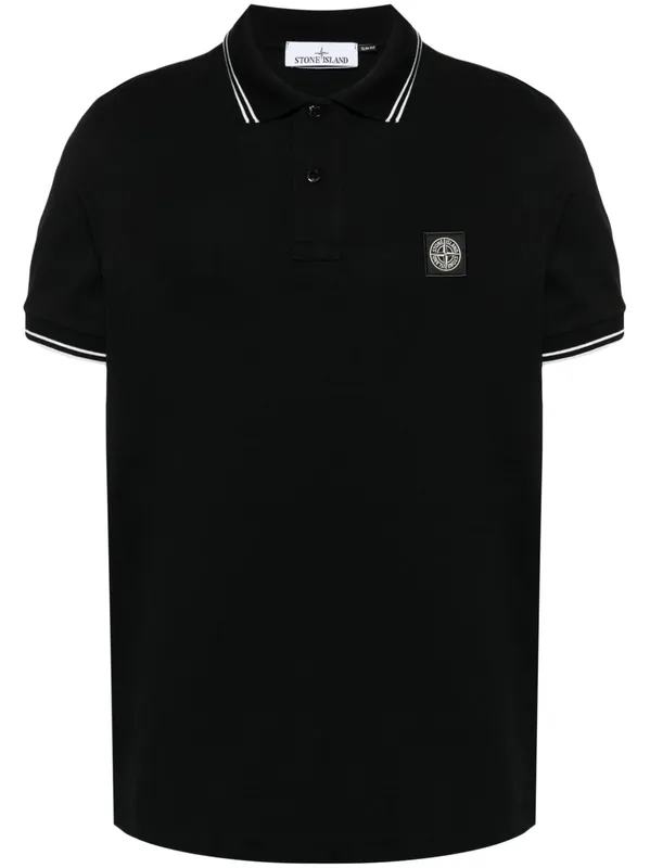 Logo Cotton Polo Shirt - Stone Island