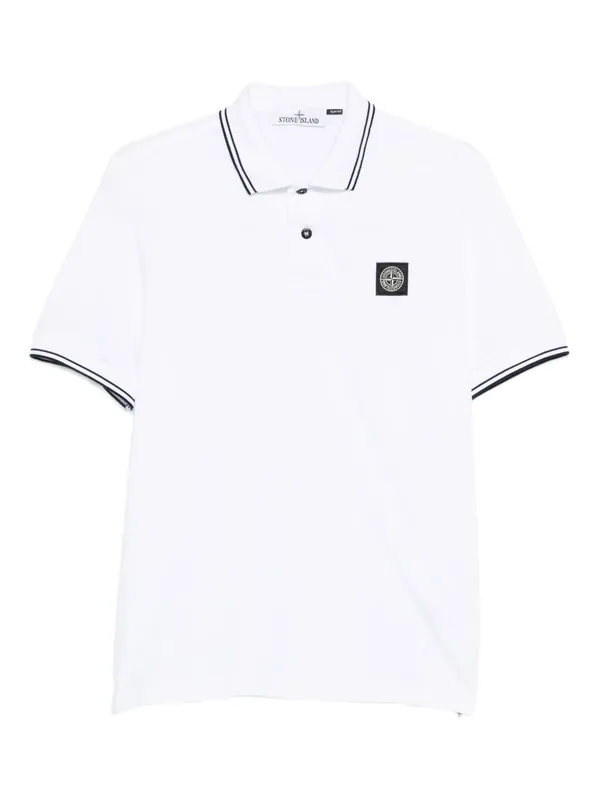 Logo Cotton Polo Shirt - Stone Island