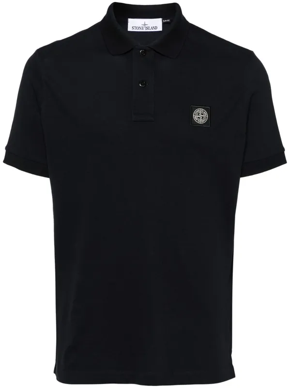 Logo Cotton Polo Shirt - Stone Island