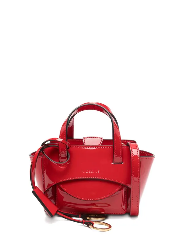 Flap Xs Leather Tote Bag - Hidesins