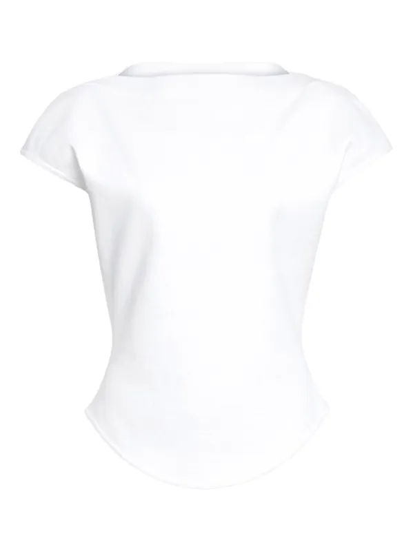 Cap Cotton Fitted T-Shirt