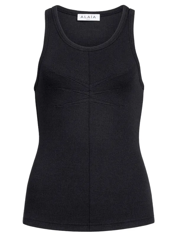 Darts Cotton Tank Top - Alaïa