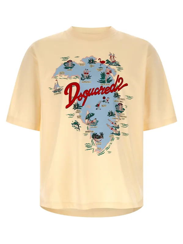 Printed T-Shirt Beige