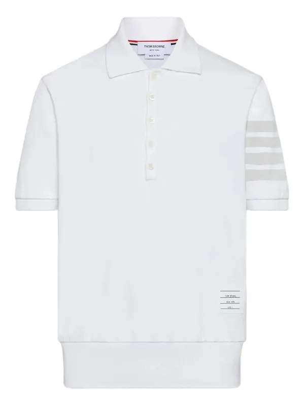4-Bar Cotton PiquÉ Polo Shirt