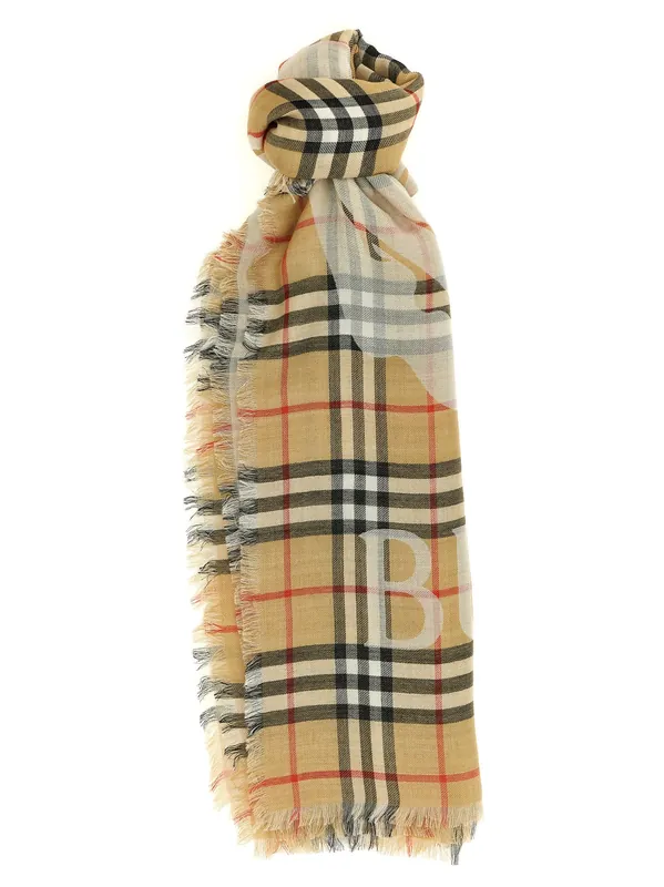 Equestrian Knight Design Scarves And Foulards Beige - Burberry
