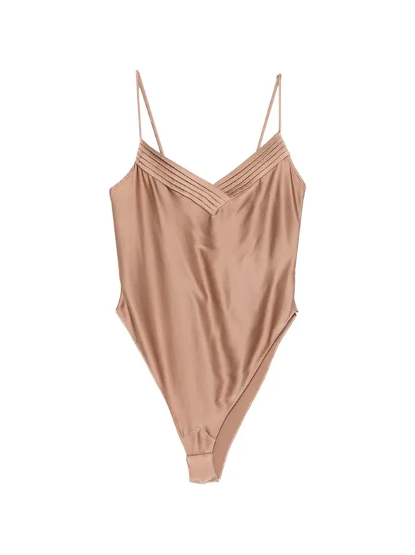 Silk Satin Bodysuit - Forte_Forte