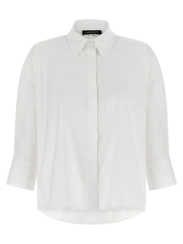 Diamond Thread Shirt Shirt And Blouse White - Fabiana Filippi