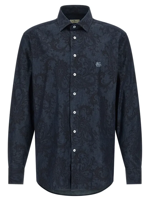 Paisley Ramage Shirt And Blouse Blue - Etro