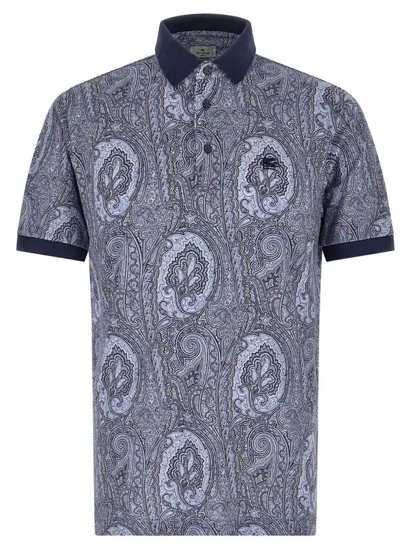 Arnica Paisley Polo Blue - Etro