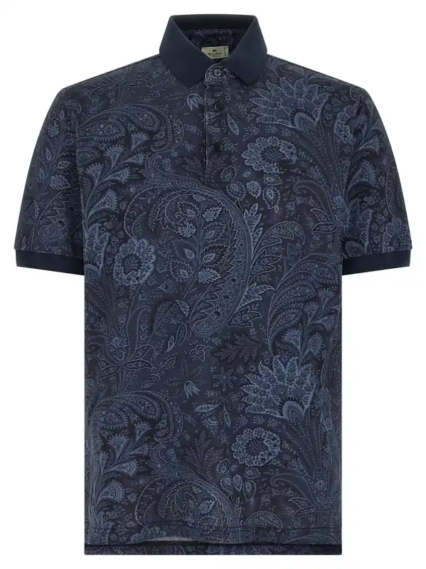 Arnica Paisley Polo Blue - Etro