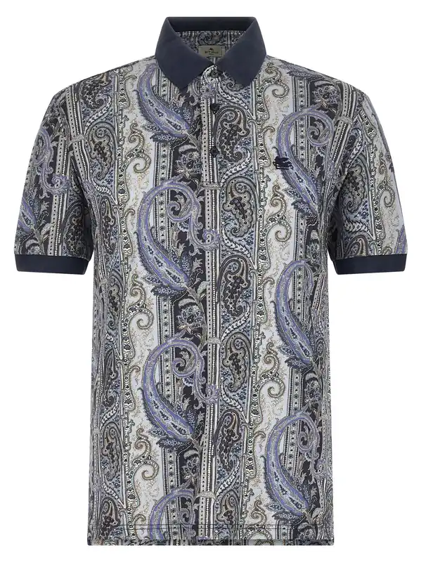 Arnica Paisley Polo Blue - Etro