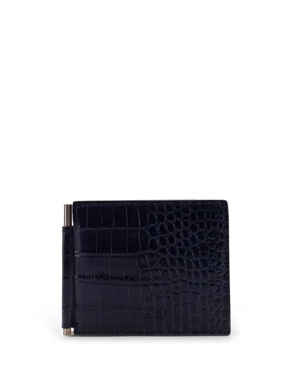 Croco Print Leather Wallet - Tom Ford