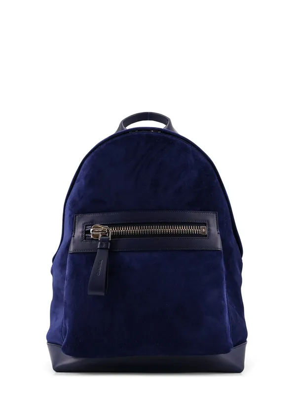 Suede Backpack With Maxi Zip On The Front - Tom Ford