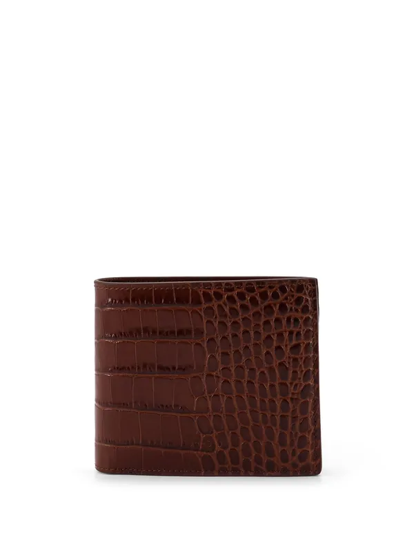 Croco Print Leather Wallet - Tom Ford